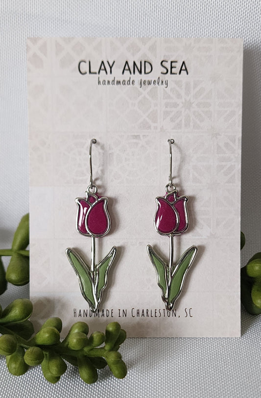 Tulip Earrings - Multiple Colors