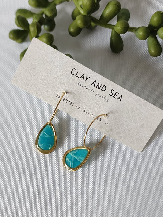 Small Teardrop Earrings Multiple Colors and Designs