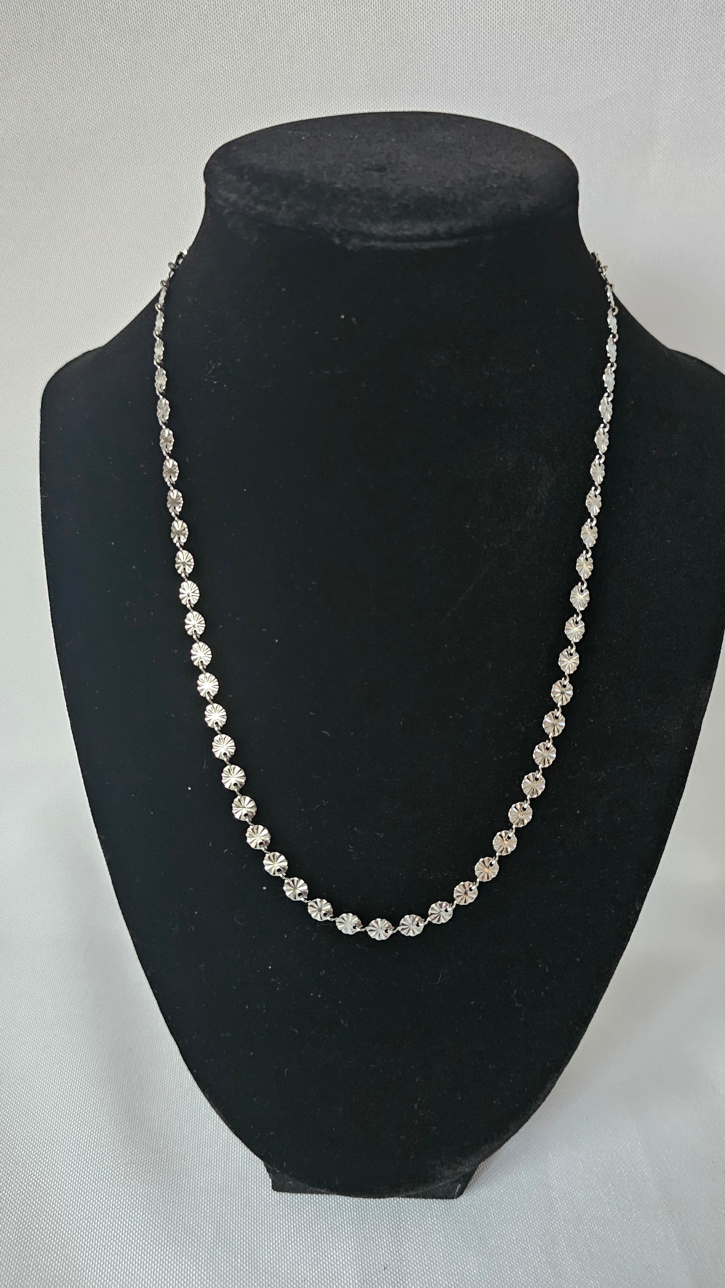 Silver Sunburst Necklace