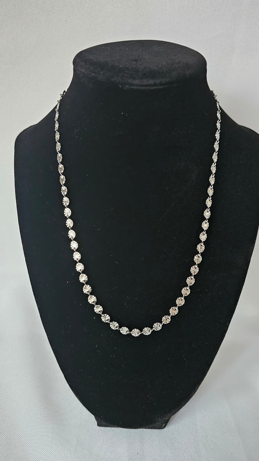 Silver Sunburst Necklace