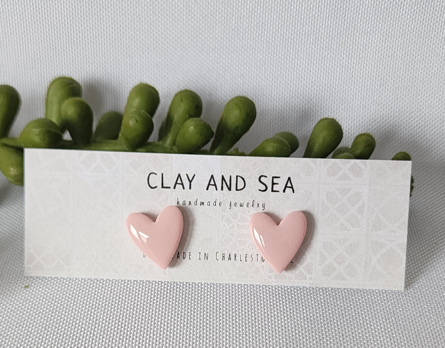 Heart Stud Earrings Multiple Colors