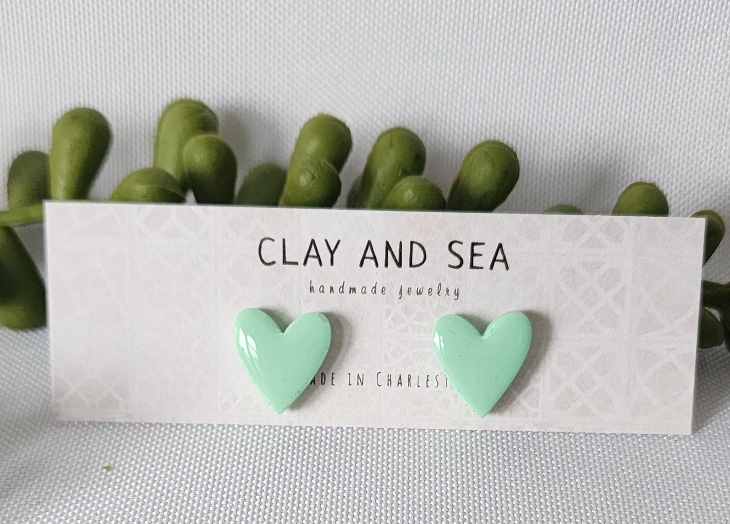 Heart Stud Earrings Multiple Colors