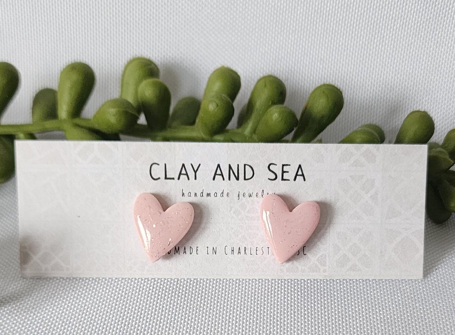 Heart Stud Earrings Multiple Colors