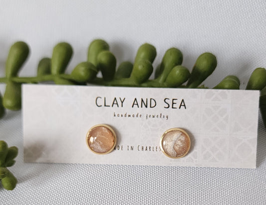 Light Pink Stud Earrings