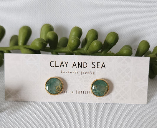 Seafoam Stud Earrings