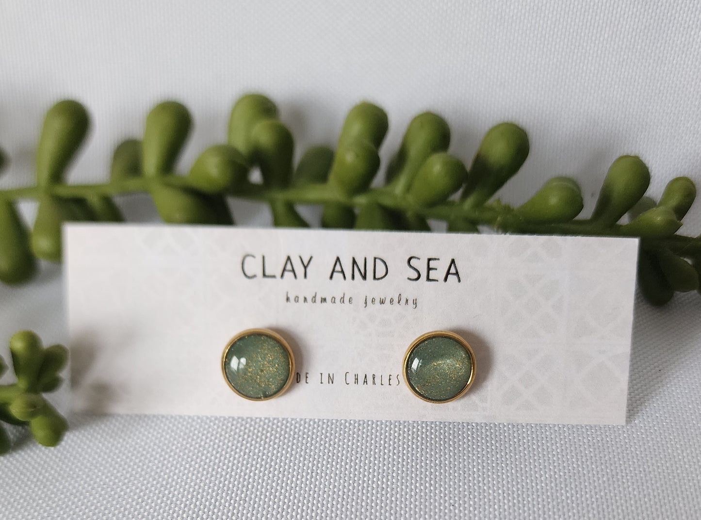 Eucalyptus Stud Earrings