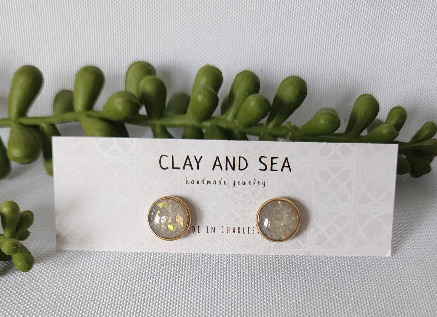 Opal Stud Earrings