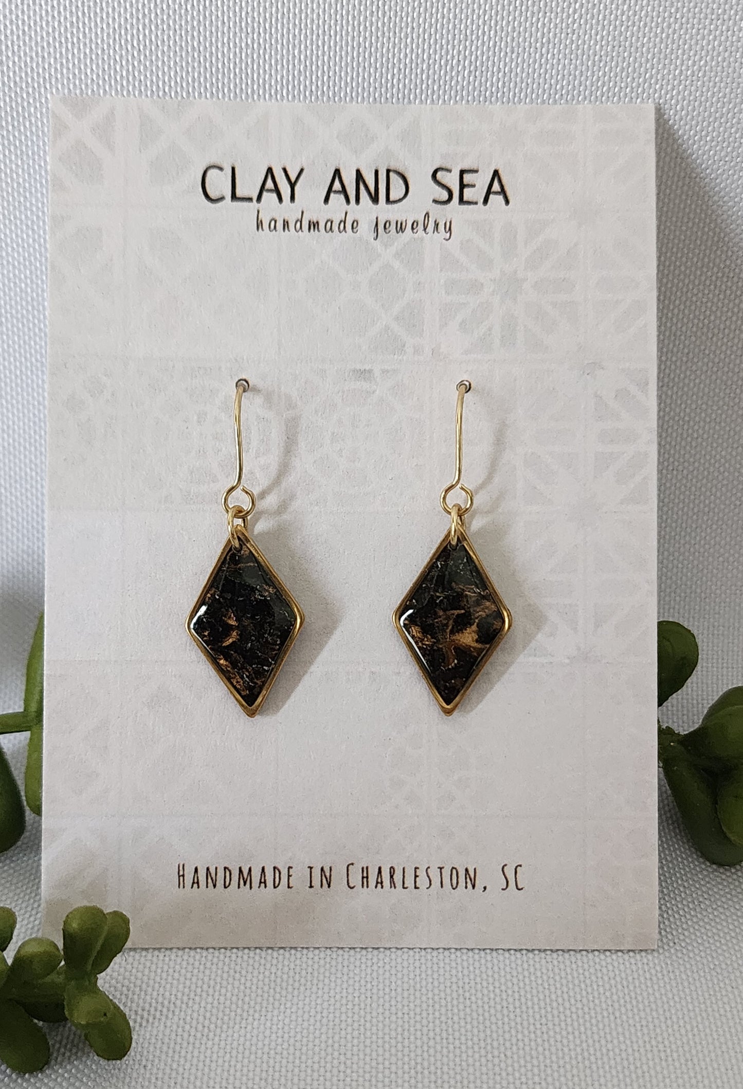 Midnight Ember Earrings - Multiple Shapes