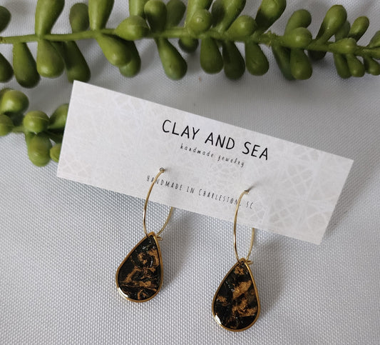 Midnight Ember Earrings - Multiple Shapes