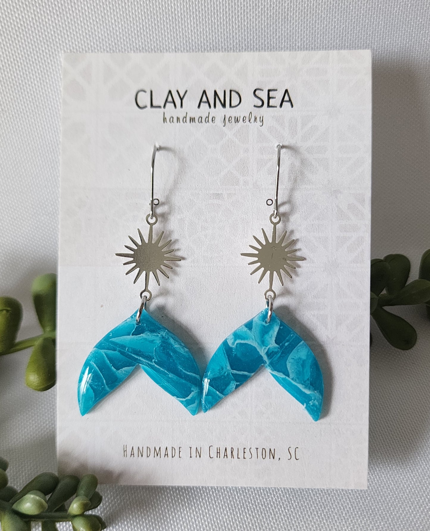 Mermaid & Whale Tale Earrings Multiple Colors