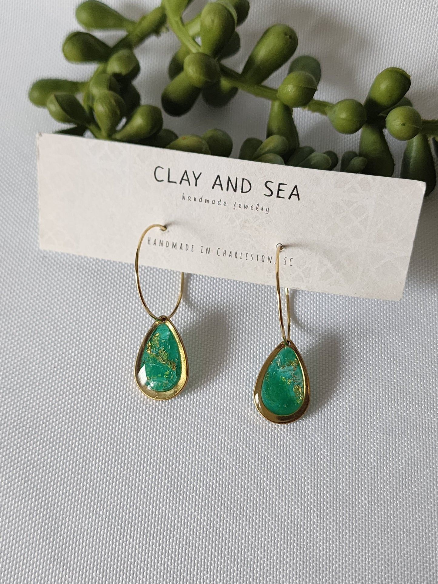 Small Teardrop Earrings Multiple Colors and Designs