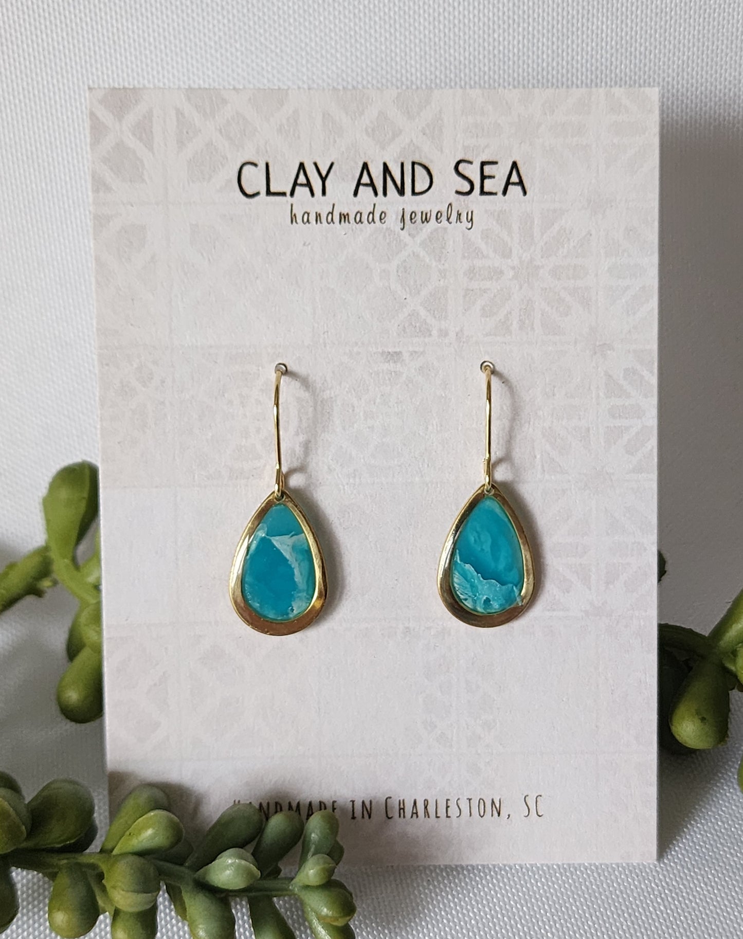 Small Teardrop Earrings Multiple Colors and Designs