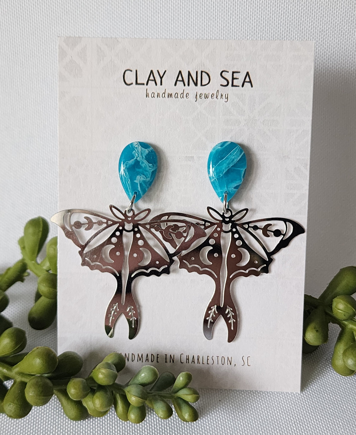 Luna Moth Earrings