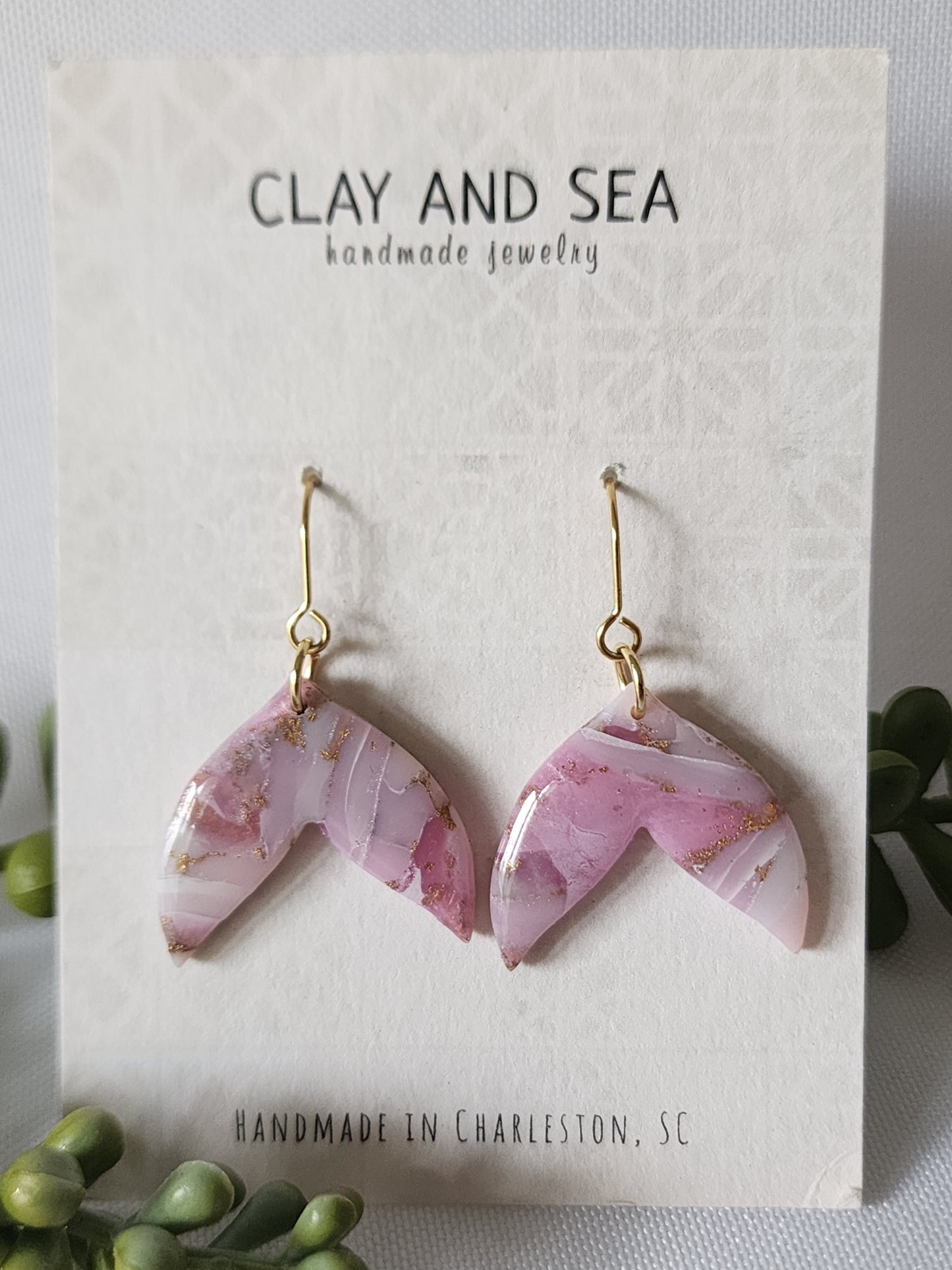 Mermaid & Whale Tale Earrings Multiple Colors