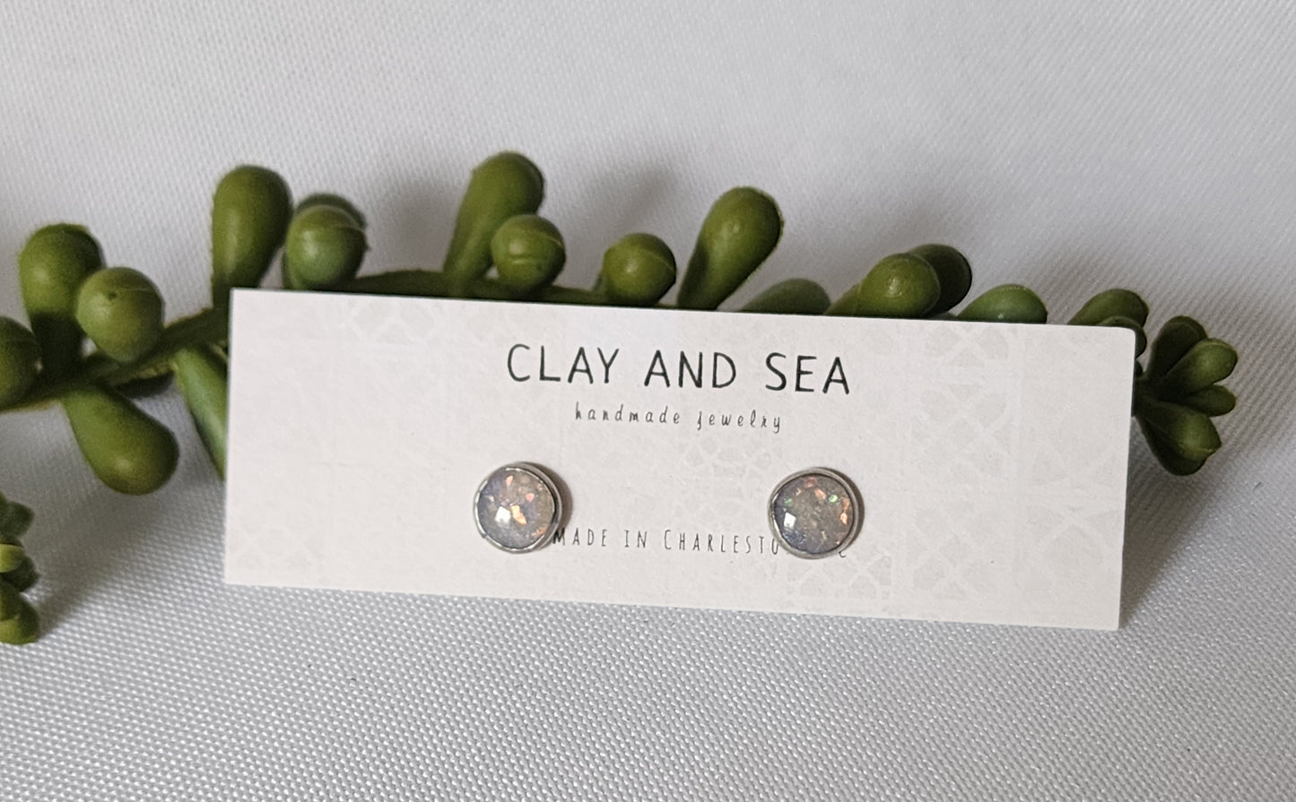 Opal Stud Earrings