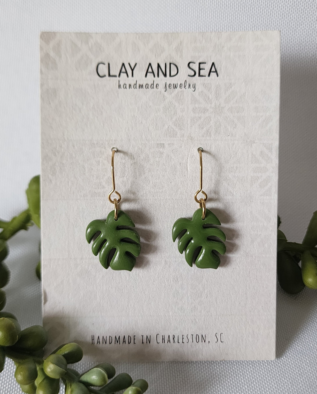 Monstera Leaf Earrings Multiple Designs