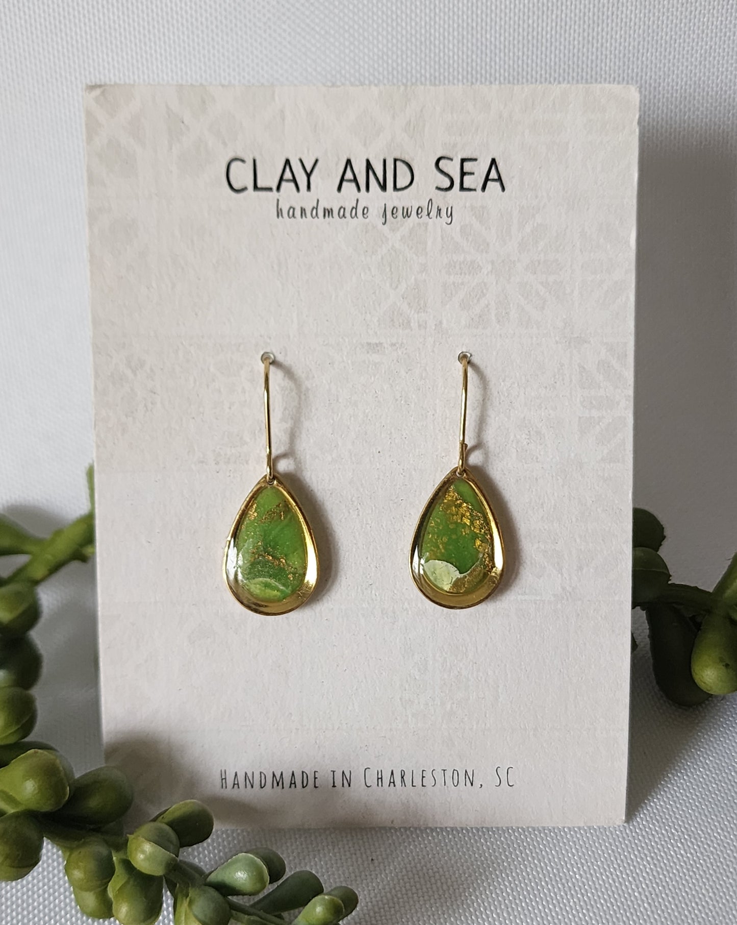 Small Teardrop Earrings Multiple Colors and Designs