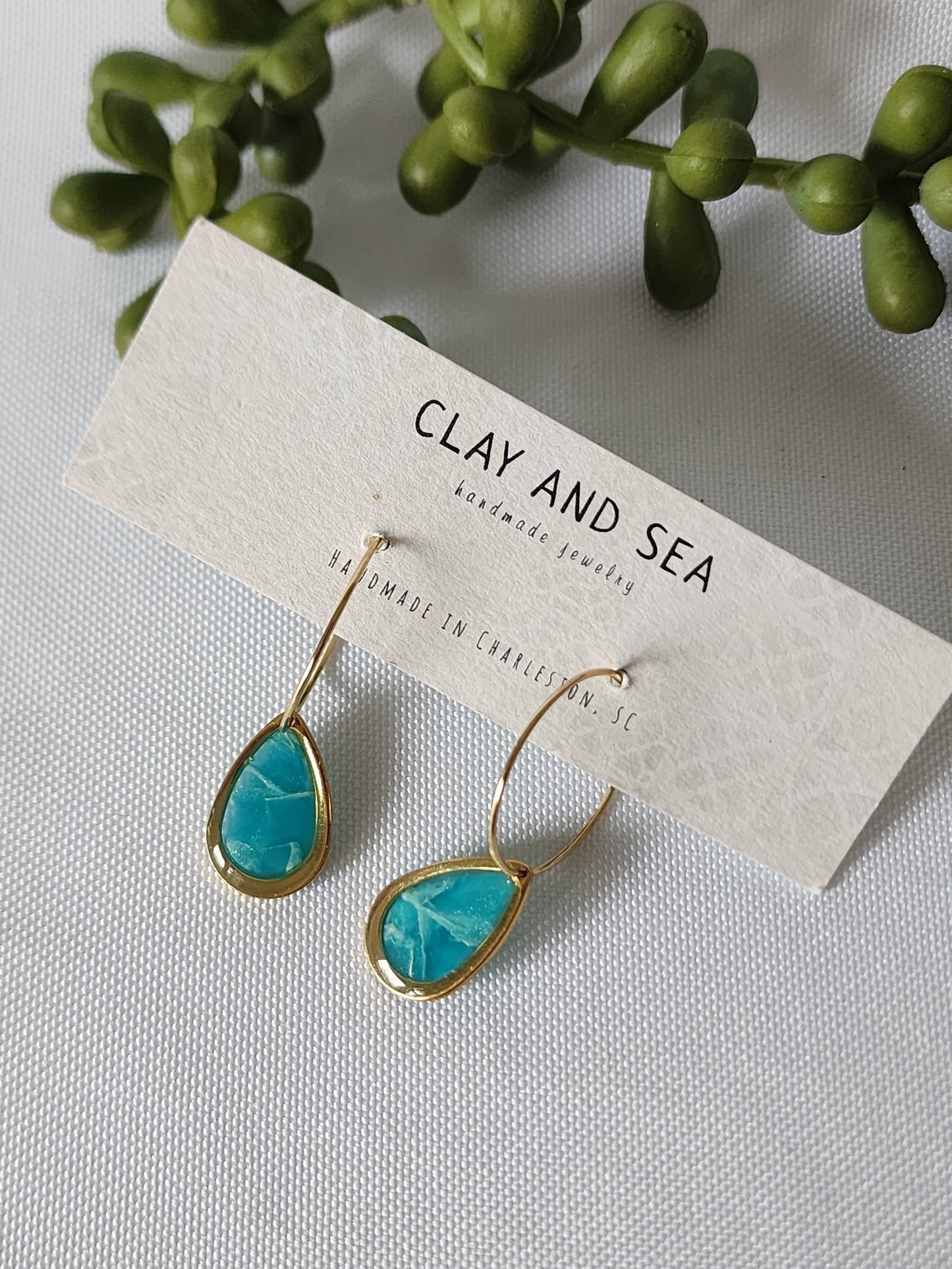 Small Teardrop Earrings Multiple Colors and Designs