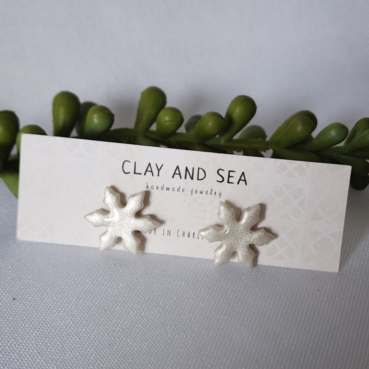 Snowflake Stud Earrings
