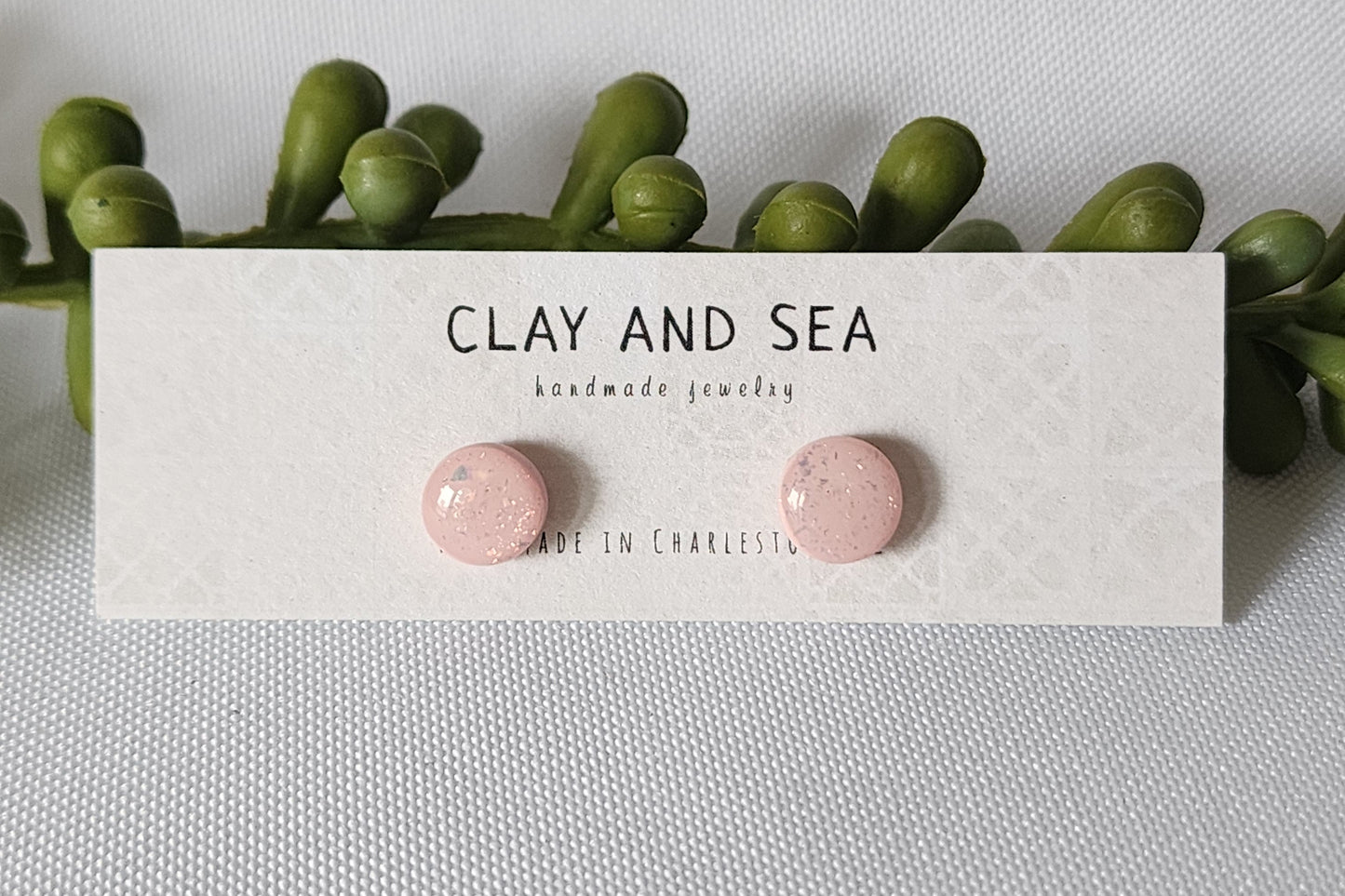 Handmade Clay Stud Collection Multiple Colors