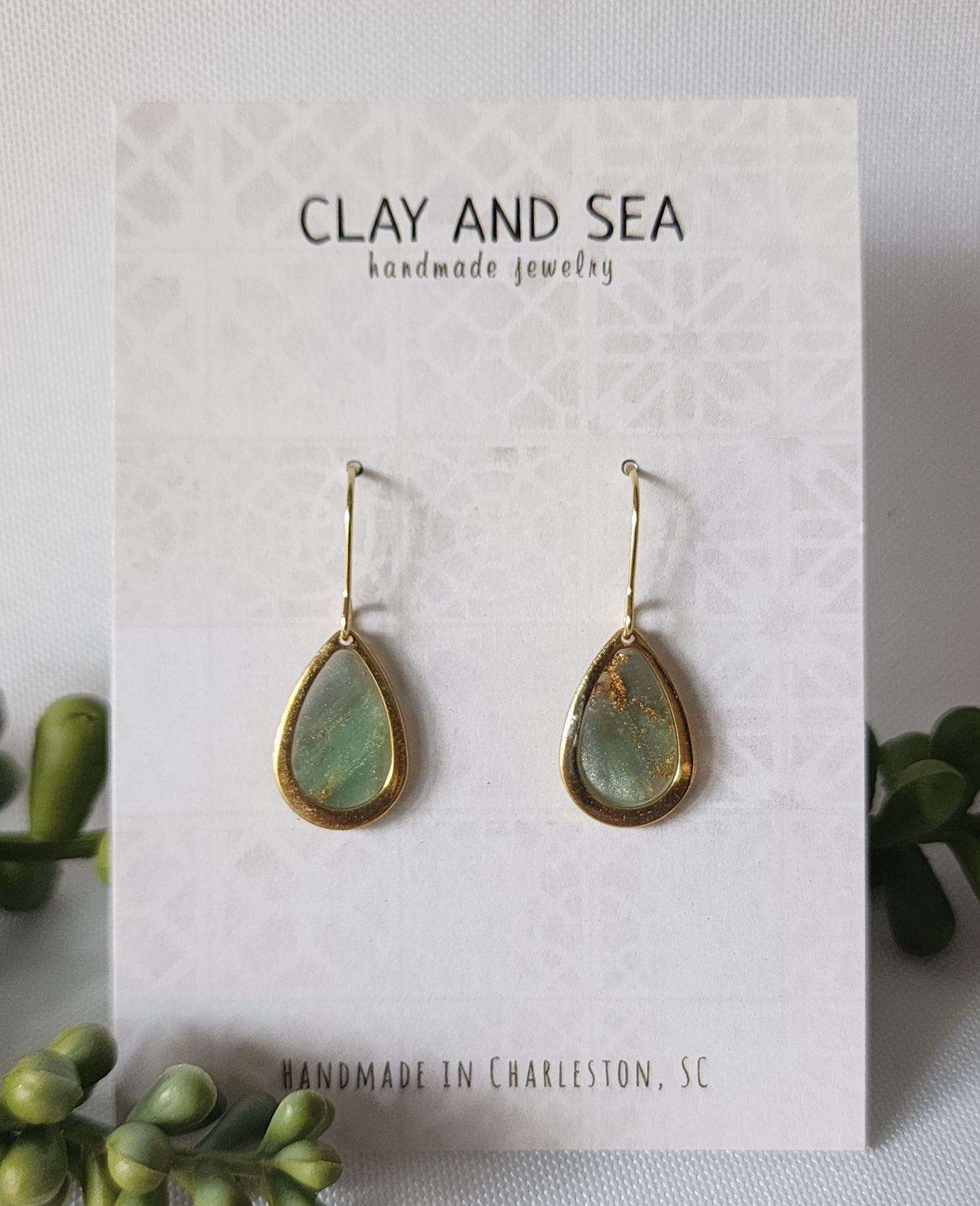 Small Teardrop Earrings Multiple Colors and Designs