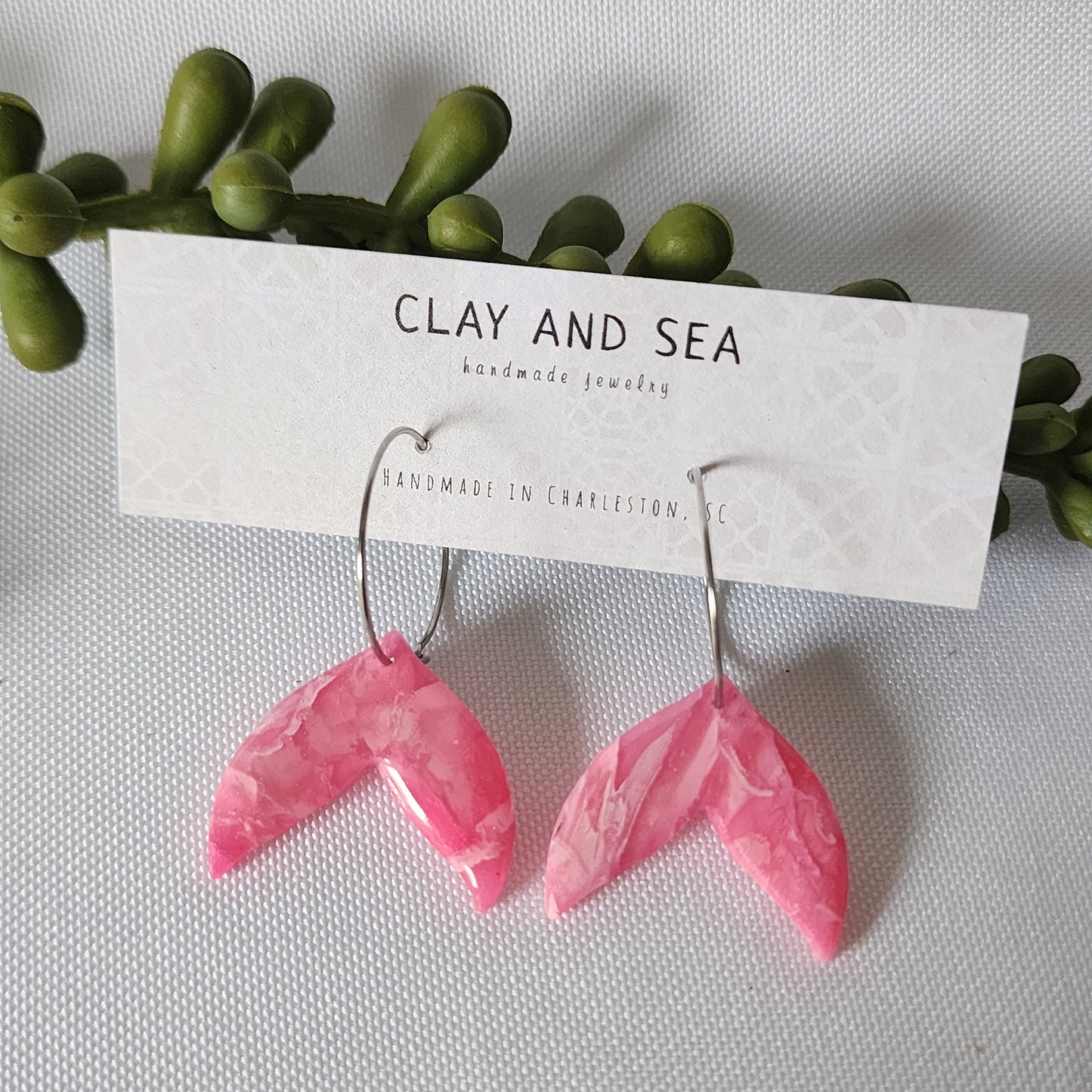 Mermaid & Whale Tale Earrings Multiple Colors