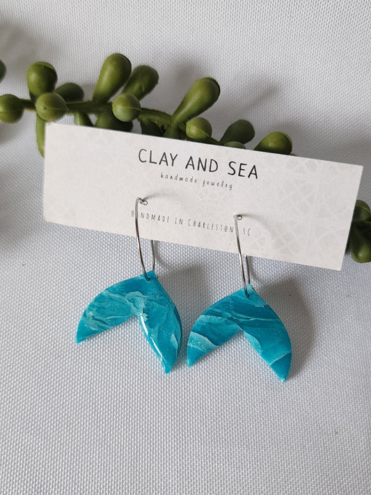 Mermaid & Whale Tale Earrings Multiple Colors